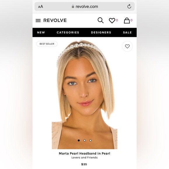 Marta Pearl Headband - Picture 2 of 4